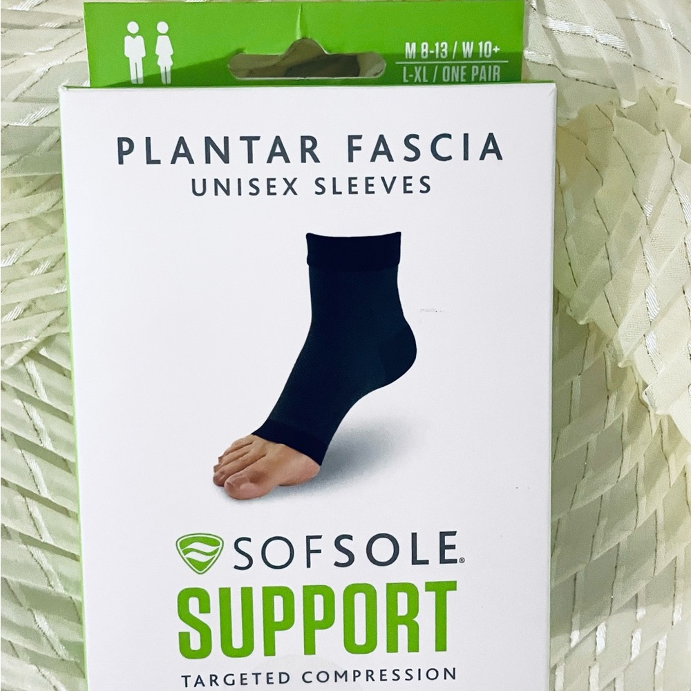Black Plantar Fascia Unisex Sleeves